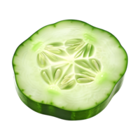 Cucumber Slice on Transparent Background png
