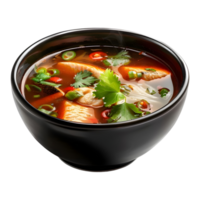 Spicy lemon grass soup Mackerel ,Tom Yam on Transparent Background png