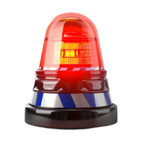 Red Siren on Transparent Background png