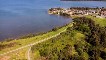 Aerial view of Lake Illawarra photo