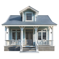 Real Estate Wooden House on Transparent Background png