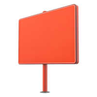 Street Billboard Mockup on Transparent Background png