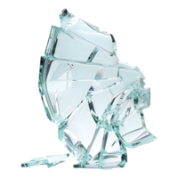 Cracked Mirror Pieces on Transparent Background png