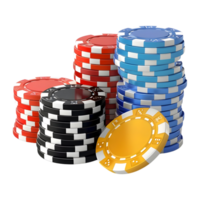 Casino Chips on Transparent Background png