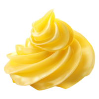 Yellow Butter Curls on Transparent Background png