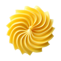 Yellow Butter Curls on Transparent Background png