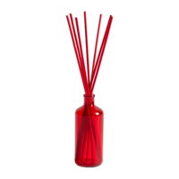 Straws in a Red Jar on Transparent Background png