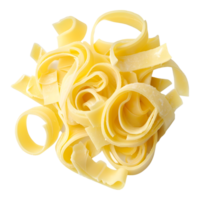 Yellow Butter Curls on Transparent Background png