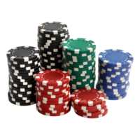 Casino Chips on Transparent Background png
