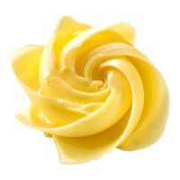 Yellow Butter Curls on Transparent Background png