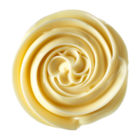 Yellow Butter Curls on Transparent Background png