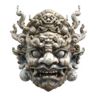 kinesisk traditionell mask på transparent bakgrund png