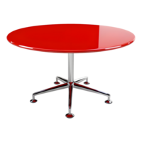 Red Table Round on Transparent Background png