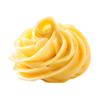 Yellow Butter Curls on Transparent Background png