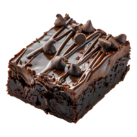 Chocolat gâteau tranche sur transparent Contexte png