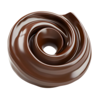 Chocolate Curl on Transparent Background png