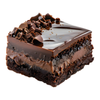 Schokolade Kuchen Scheibe auf transparent Hintergrund png