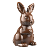 chocola konijn Aan transparant achtergrond png