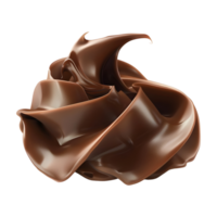 chocola krullen Aan transparant achtergrond png