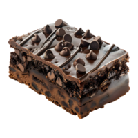 Chocolate Cake Slice on Transparent Background png