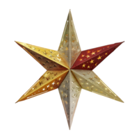 vistoso estrella en transparente antecedentes png