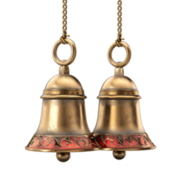 Christmas Bells Colorful on Transparent Background png