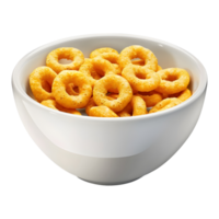 Rings cereal bowl on Transparent Background png