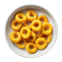 Rings cereal bowl on Transparent Background png