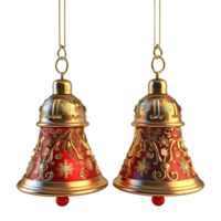 Christmas Bells Colorful on Transparent Background png