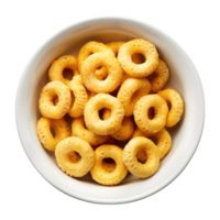 Rings cereal bowl on Transparent Background png