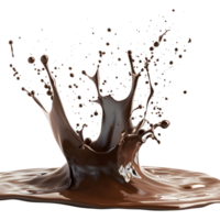 chocolate respingo em transparente fundo png