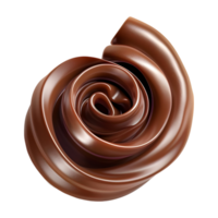 Chocolate Curl on Transparent Background png