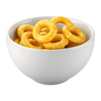 Rings cereal bowl on Transparent Background png