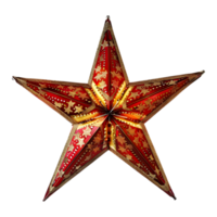 Colorful Star on Transparent Background png