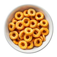 anelli cereale ciotola su trasparente sfondo png