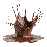 chocolate chapoteo en transparente antecedentes png