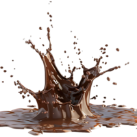 chocolate respingo em transparente fundo png