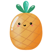 illustration pineapple smile png