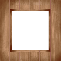 Brown old wood frame border png