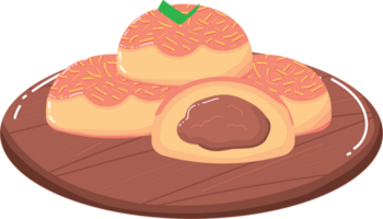 ananas scherp koekjes illustratie png