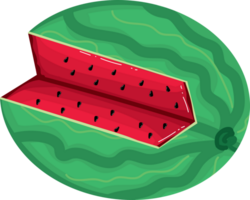 reif Wassermelone und saftig Stück png