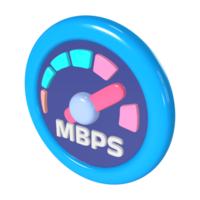 Internet Speed 3D Illustration Icon png