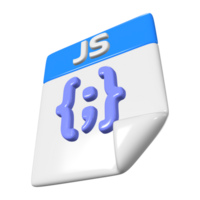 javascript het dossier 3d illustratie icoon png