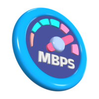 Internet Speed 3D Illustration Icon png