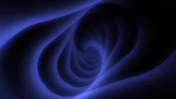 Abstract 3D animation of a tunnel with light in the center. Technology background with corridor video