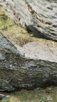 close up of rocky stones formation video