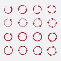 circle refresh, reload and rotation image vector