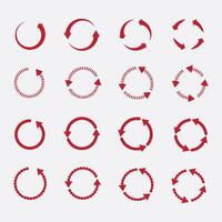 circle refresh, reload and rotation image vector