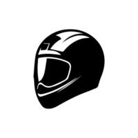 motocicleta casco icono colocar. carreras equipo casco ilustración vector