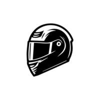 motocicleta casco icono colocar. carreras equipo casco ilustración vector